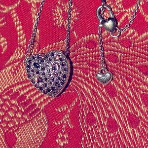 Brighton sparkle reversible heart necklace
